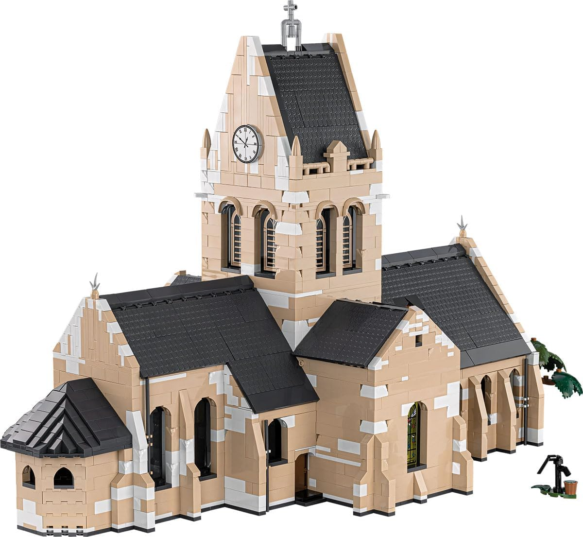 COBI Historical Collection WWII Sainte-Mere-Eglise Church 2280 Pieces 63 X 31 X 41 Cm 13+ Years