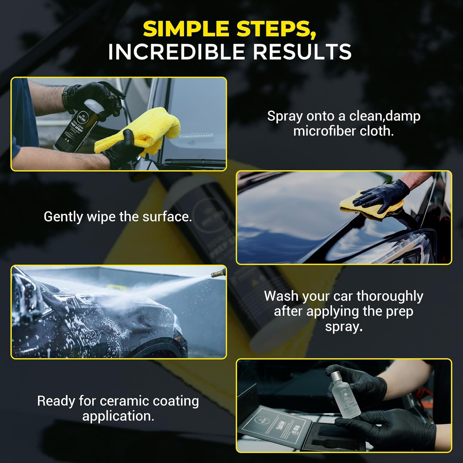 Prep Spray for Cars - 16Oz | Ideal for Ceramic Coating Prep, Wax & Grease Remover for Auto Detailing | Ultimate Surface Cleaner - Wash after Use image number 2