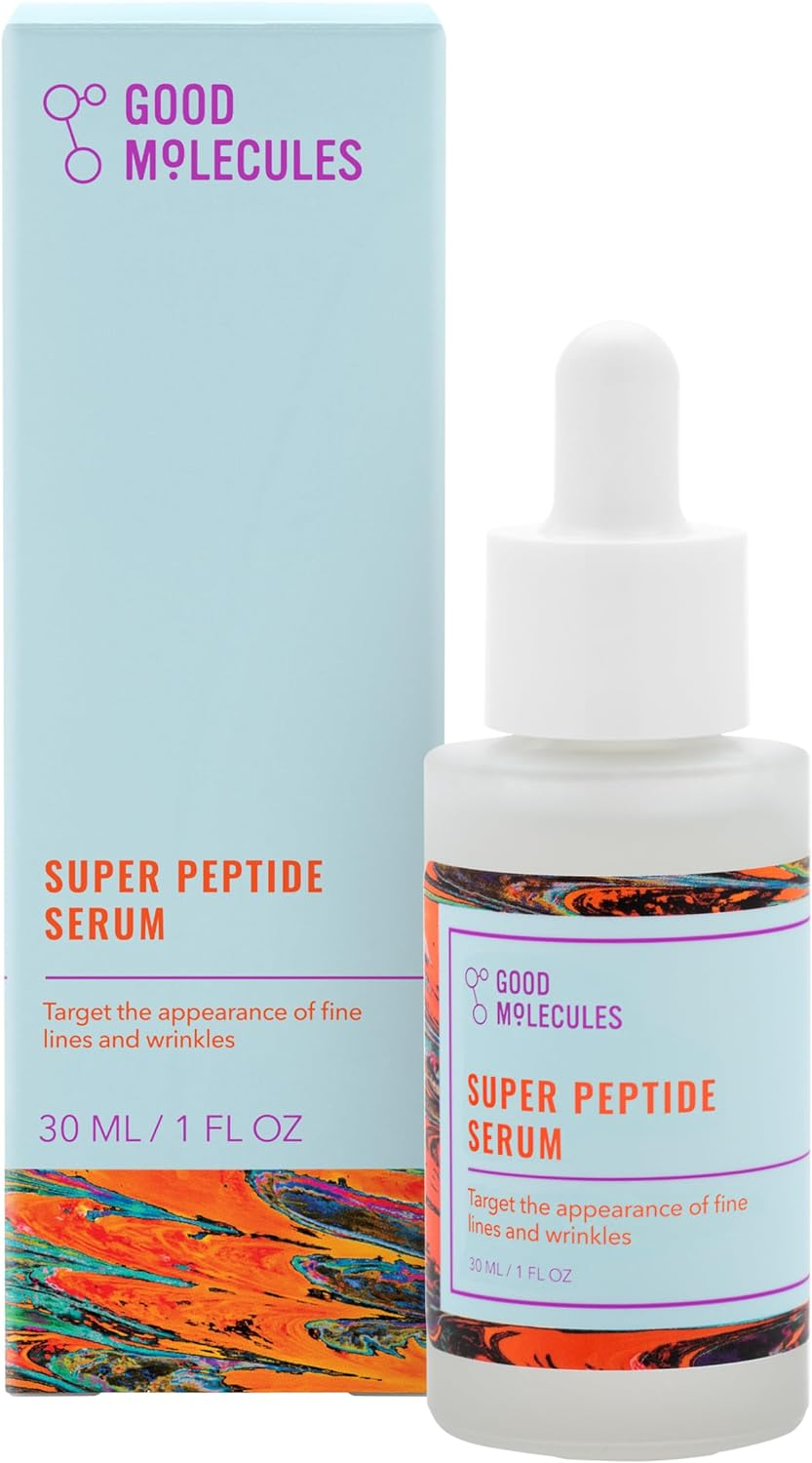 Good Molecules Super Peptide Serum - Anti-Aging Facial Serum with Peptides and Copper Tripeptides to Plump and Firm - Water-Based Skincare for Face