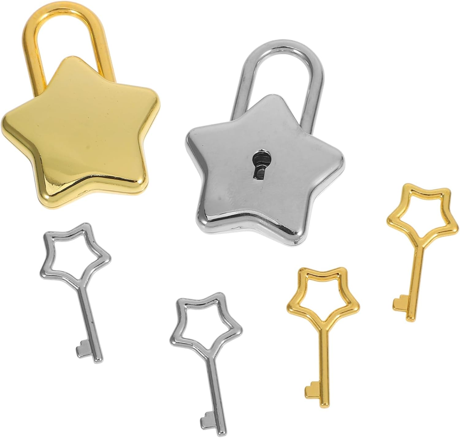 Vaguelly 2Pcs Travel Locks Padlock Key Small Keys for Luggage Backpacks and Valuables image number 1