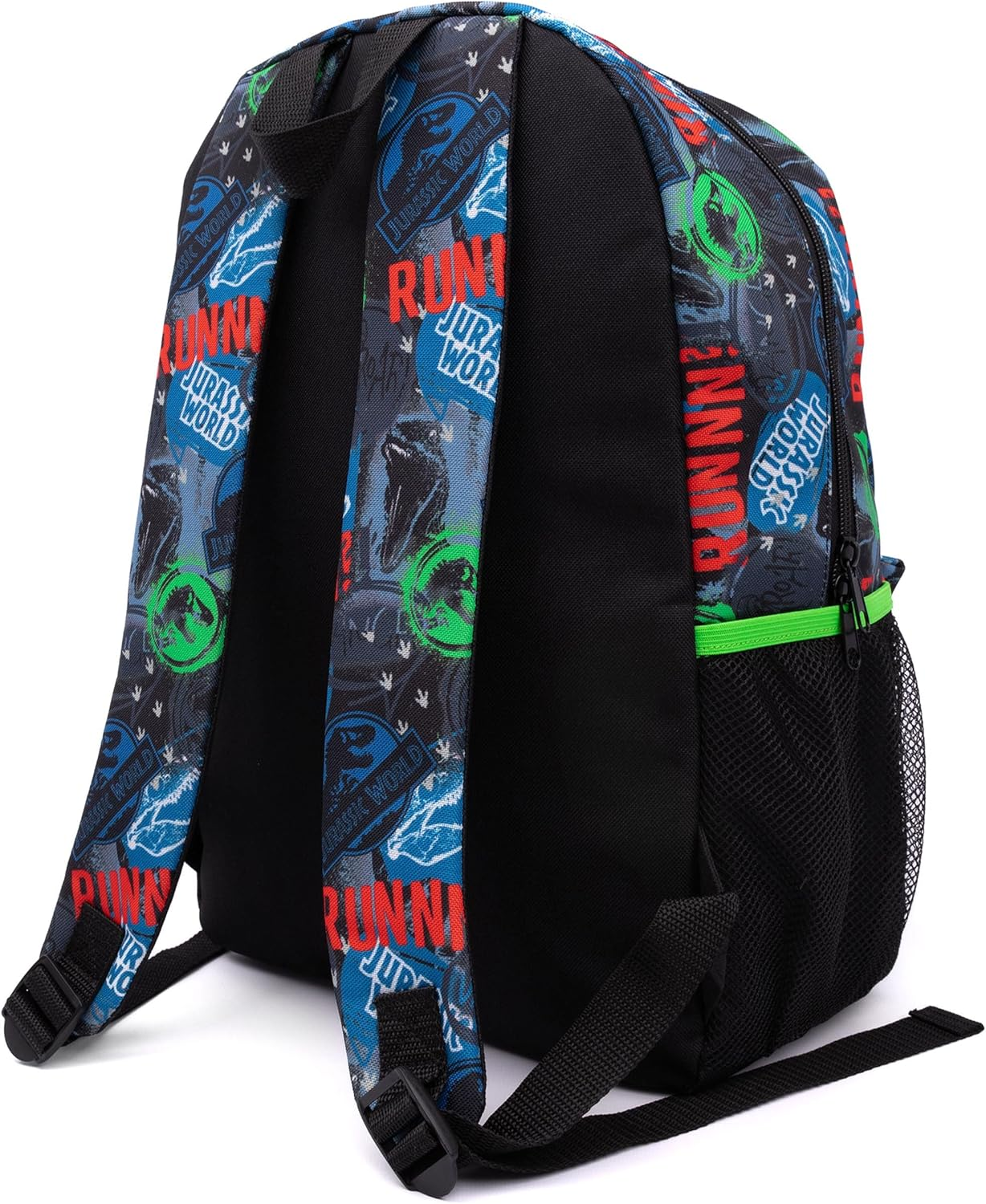 Jurassic World Backpack and Lunch Box Set for Kids | 4 Piece Dominion Movie T-Rex School Rucksack, Lunch Bag, Pencil Case & Water Bottle One Size image number 1