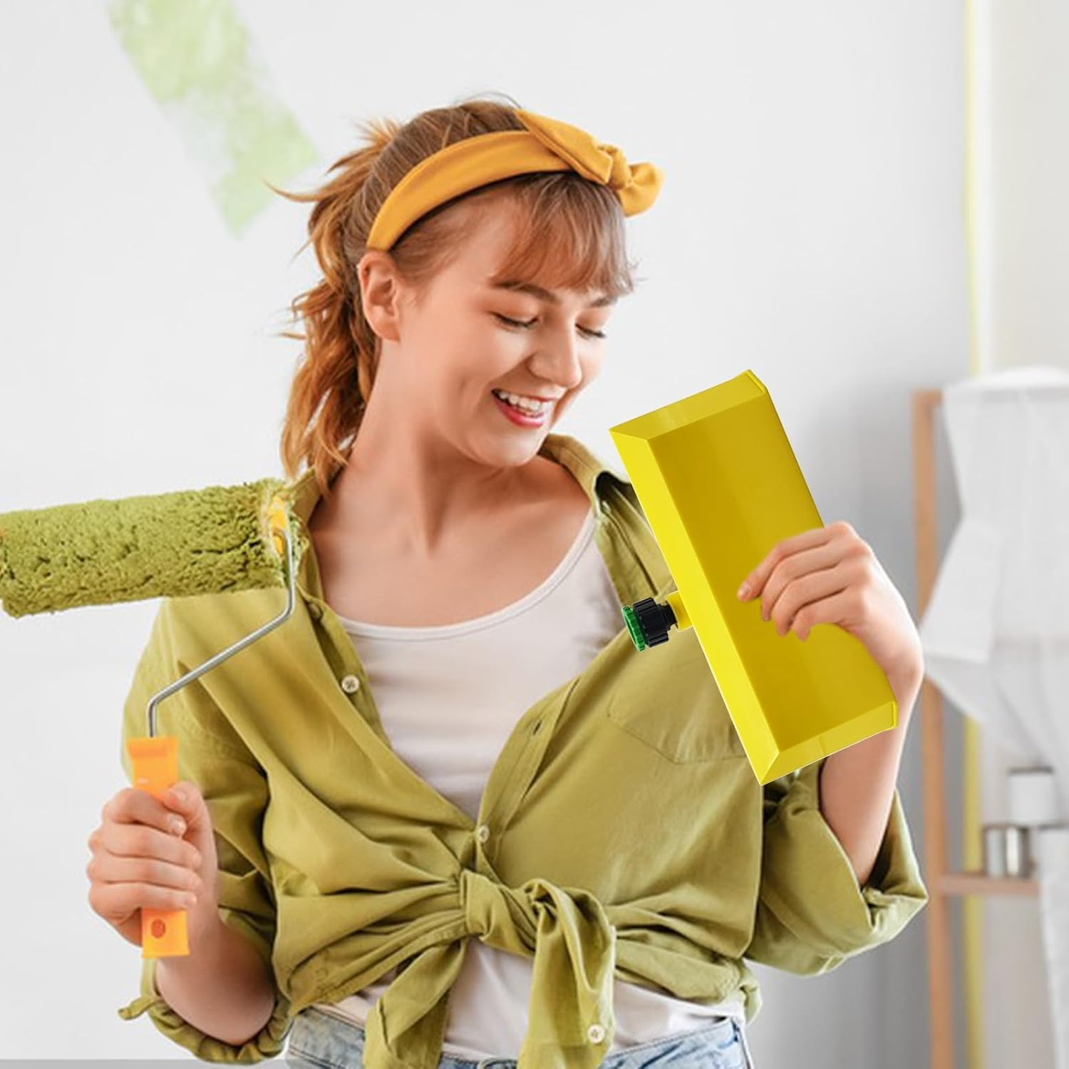 Tuxuseo Paint Roller Cleaning Device, Professional Paint Removal Tool, Reusable Cleaning Device for Users image number 5