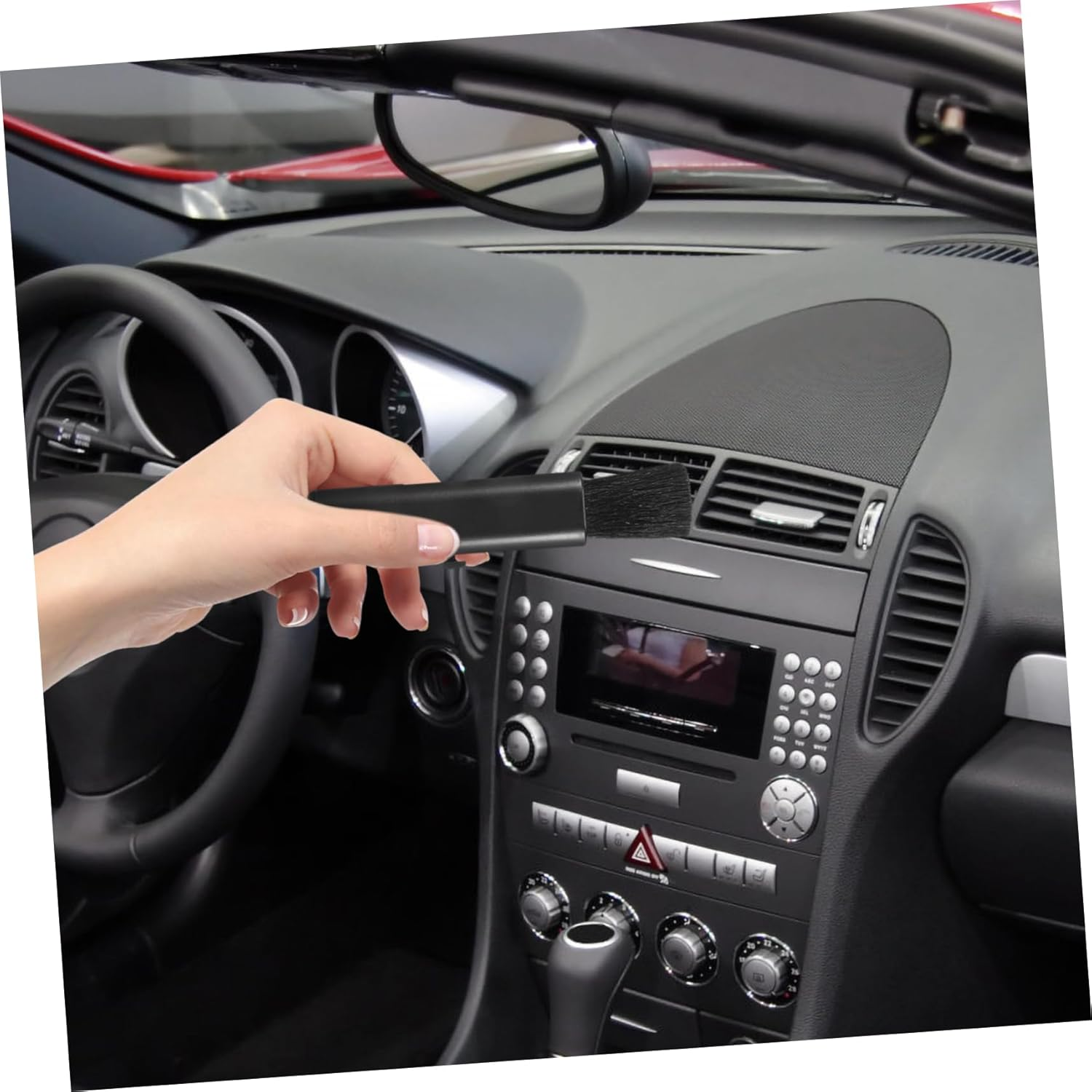 OSOLADY Car Interior Dusting Brush Soft Bristles for Efficient Cleaning Stylish Design for Automotive Detailing Essential Tool for Car Maintenance and Interior Care