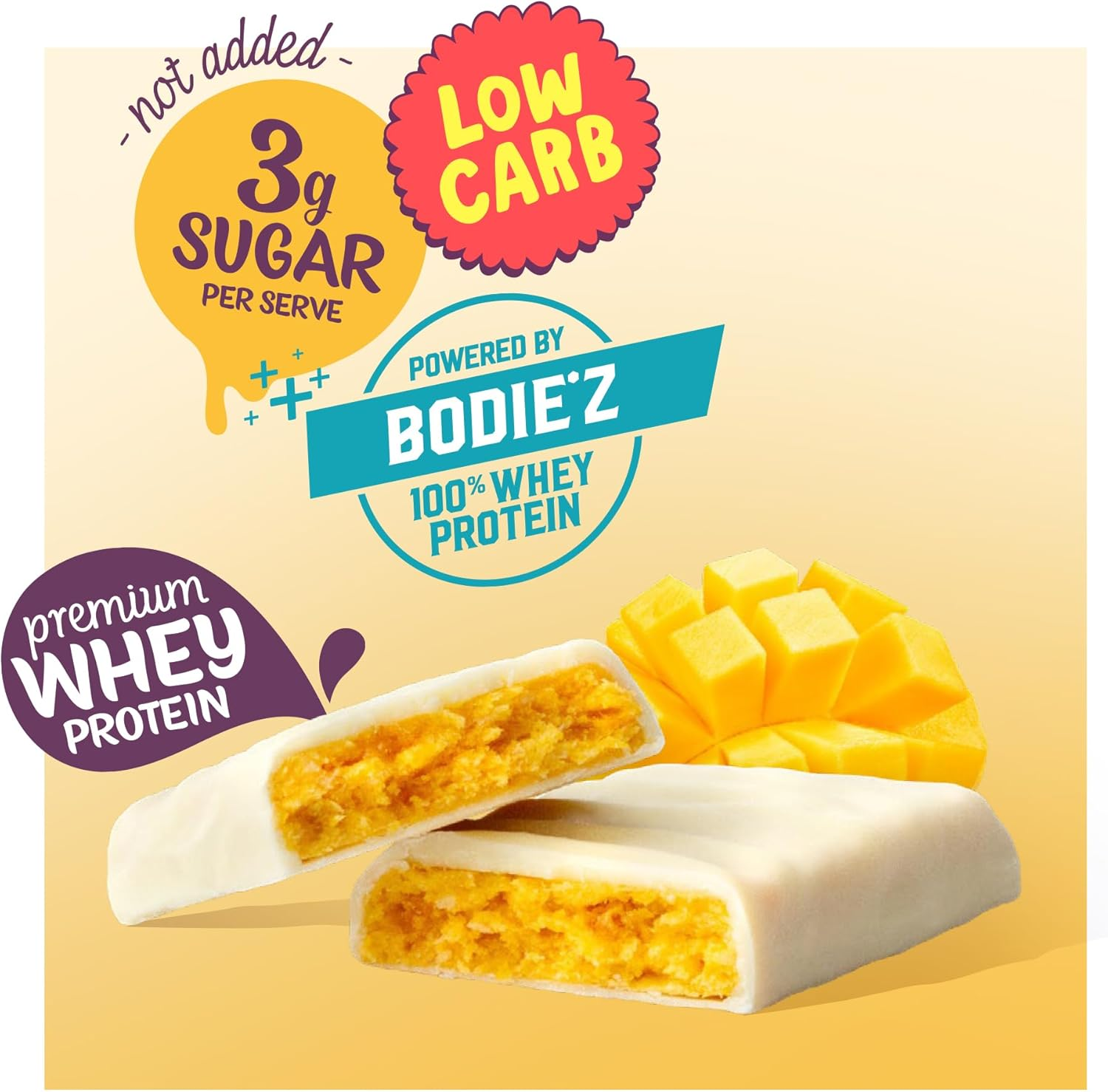 Noshu Mango & Cream Protein Bars &ndash; 5 Pack (150G) image number 4