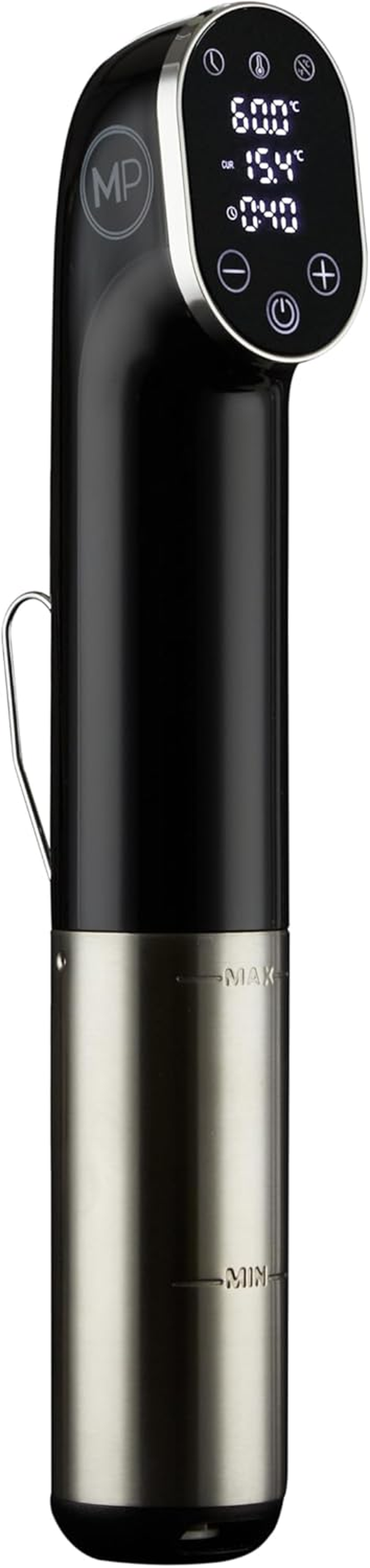 MASTERPRO Digital Sous Vide Precision Cooker Silver & Black 5.4X9.4X33.8Cm - Immersion Circulator for Precise Temperature Control image number 1