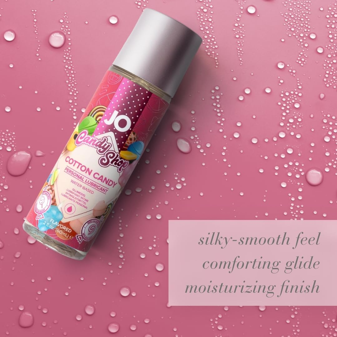 System Jo H2O Flavoured Candy Shop Cotton Candy Personal Lubricant, Cotton Candy 60 Milliliters