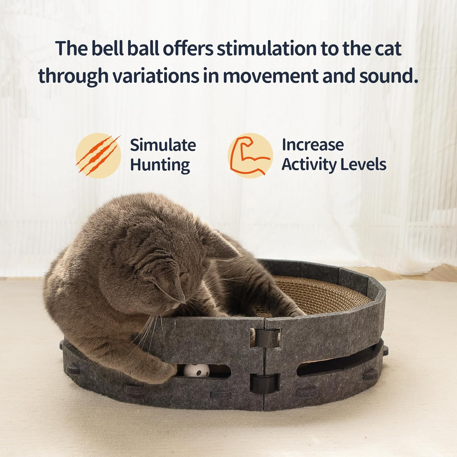 Cat Scratcher Cardboard, Cat Scratching Post, Cat Scratch Accessory image number 5