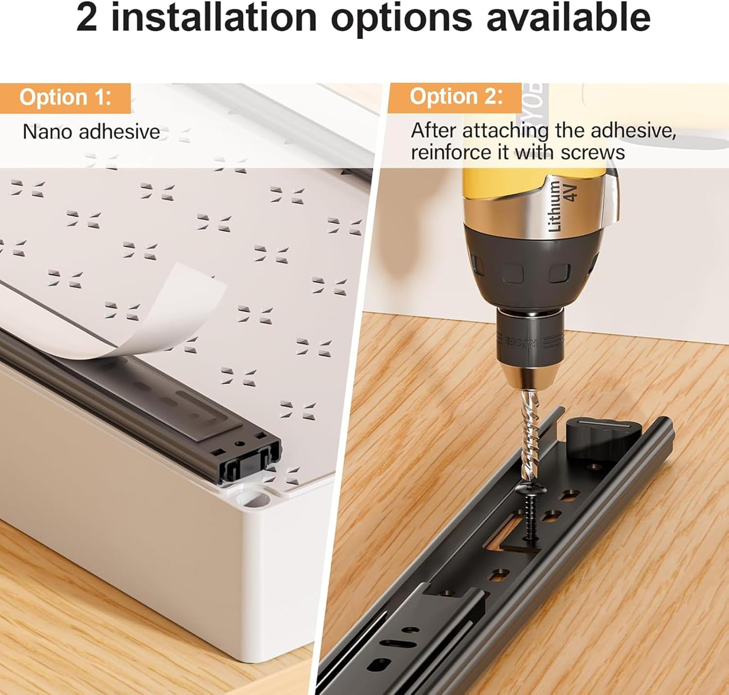 3 Packs Pull Out Cabinet Organizer, 40Cm Deep Slide Out Drawers, Roll Out Rack Shelves for Bathroom Kitchen Cabinets, White image number 6