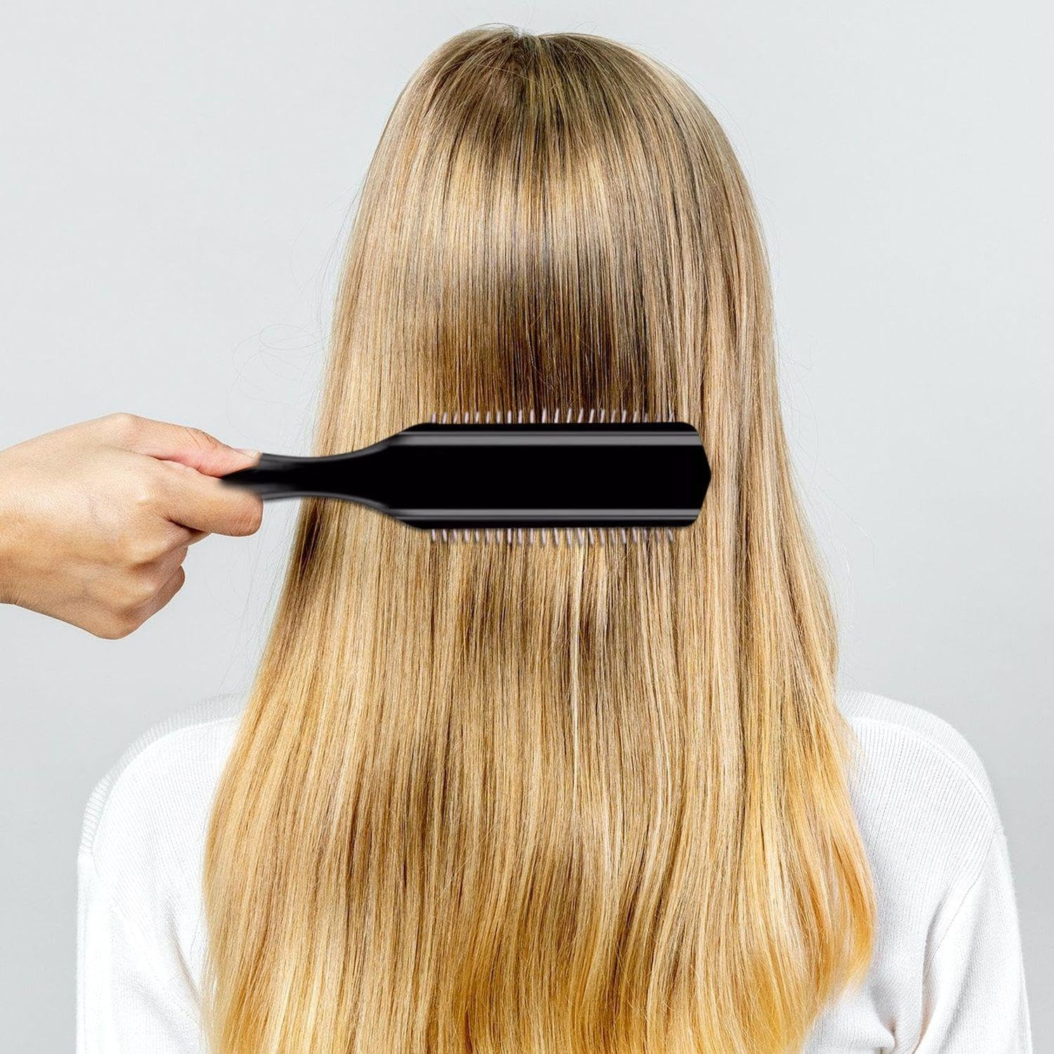 Pack of 3 Plastic Curly Hair Combs, Combs and Knot Comb, Reusable, Universal for Men and Women, Comfortable for Travel and Hairstyle Accessories image number 1