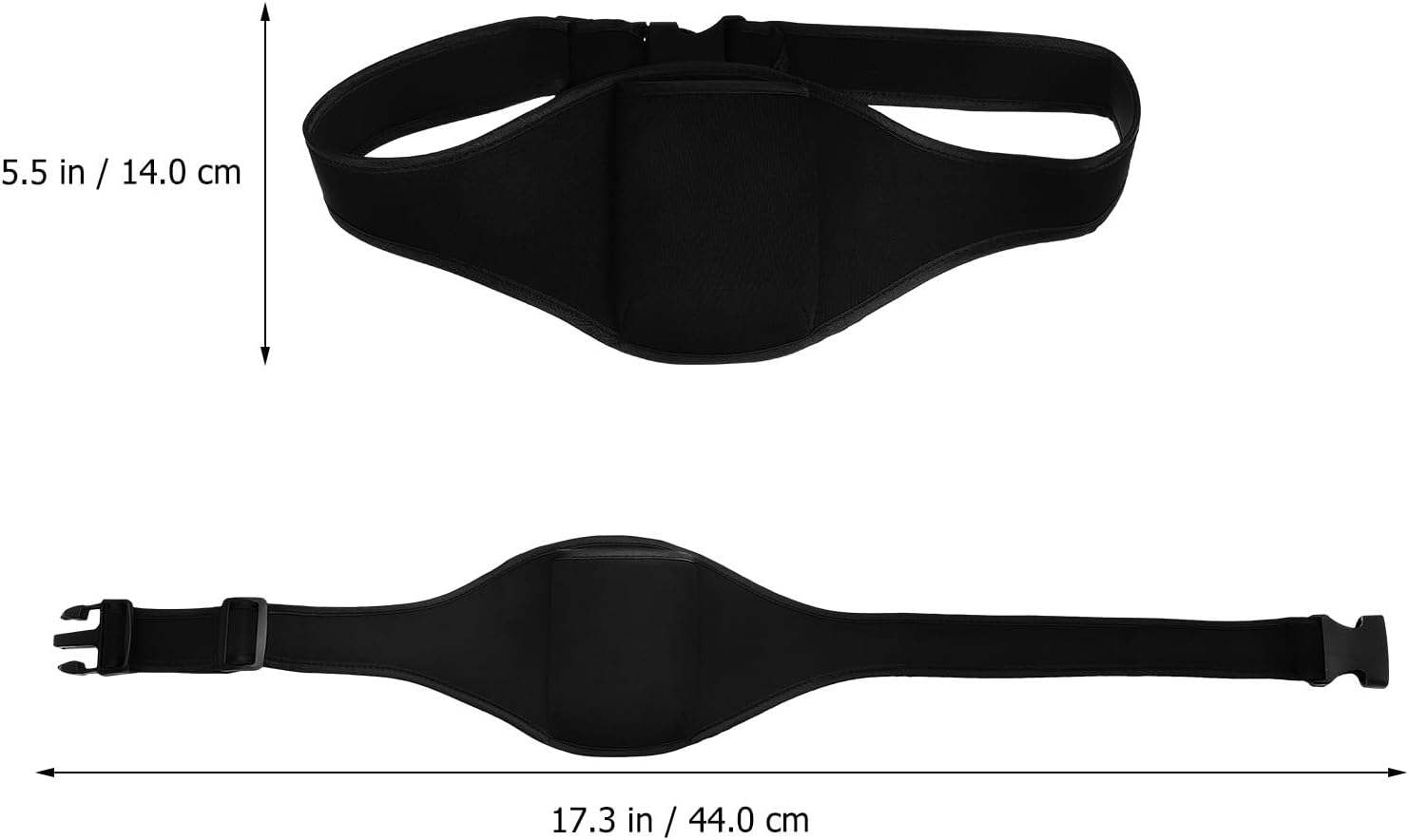 UPKOCH 2Pcs Neoprene Microphone Belt Packs - Black & Pink, Detachable Waist Bags for Running, Fitness, Yoga, and Performance, Secure Storage for Mic, Cards, Keys, and More image number 6