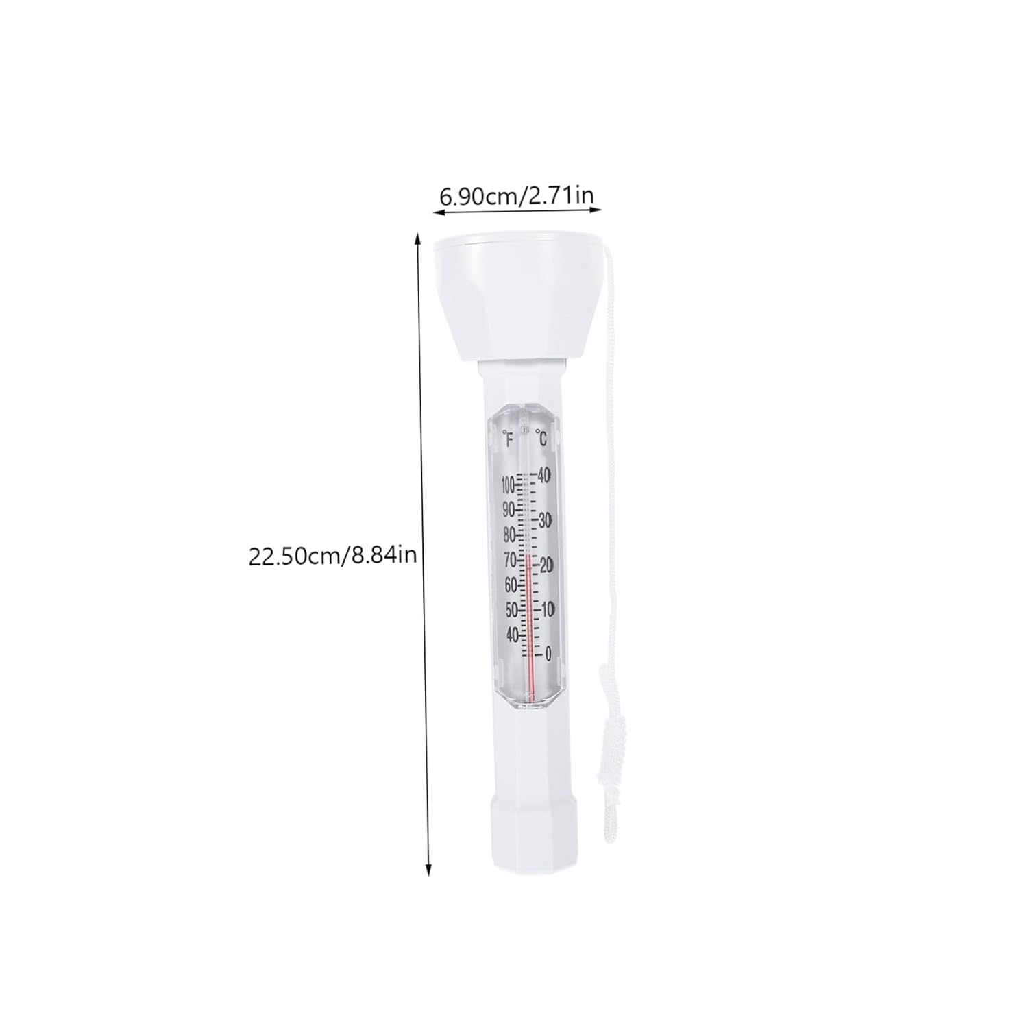 Floating Pool Thermometer Compact Small Water Temperature for Swimming Pools Spas Hot Tubs Bathtubs and Ponds Read Display Bath Compatible image number 2