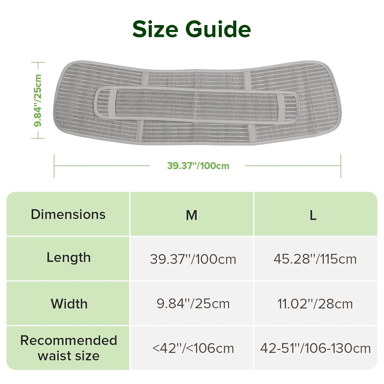 Haakaa Postpartum Belly Band, Postpartum Belly Wrap Back Support, Natural Delivery & C Section Recovery Band Waist Shaper, M Grey image number 1