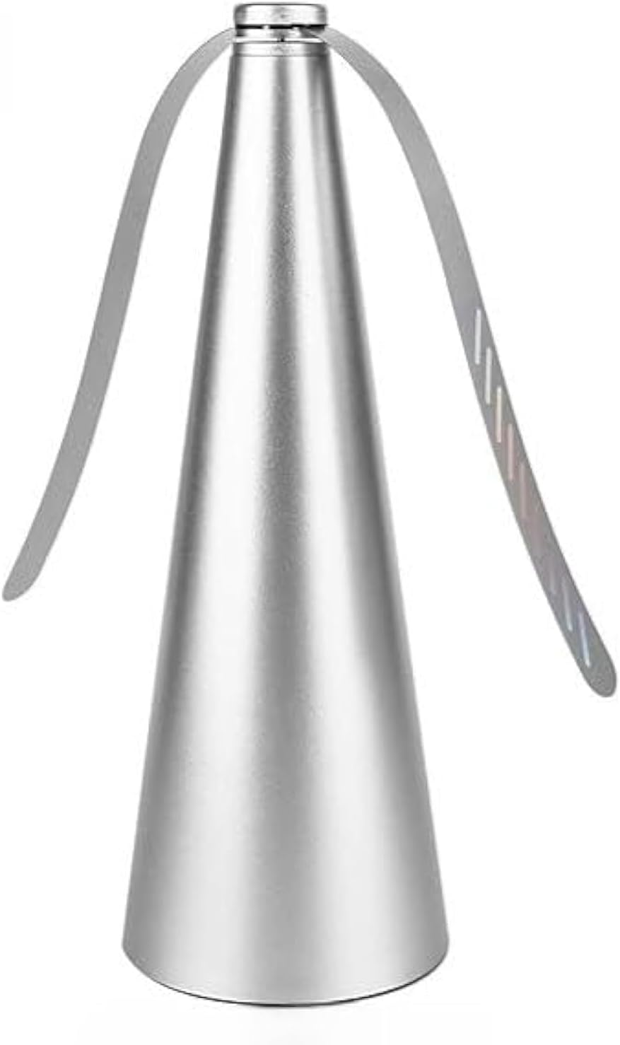 Fly Swatter Fan by Alphadesignluxe (USB or AA Battery Powered), Repellent Outdoor Indoor Portable Table Top Fan Fly Spinner with Holographic Blades for Picnic Patio Home Party BBQ (Bronze)