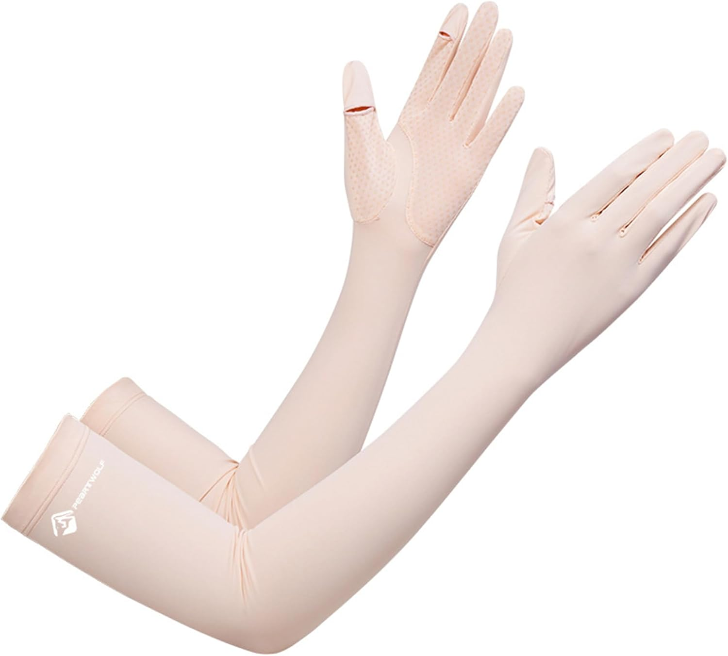 Xuoaz Summer-Uv-Sun-Protection Gloves Long Driving-Gloves Sunblock Non Slip Full Finger Outdoor Arm Gloves for Women Cycling