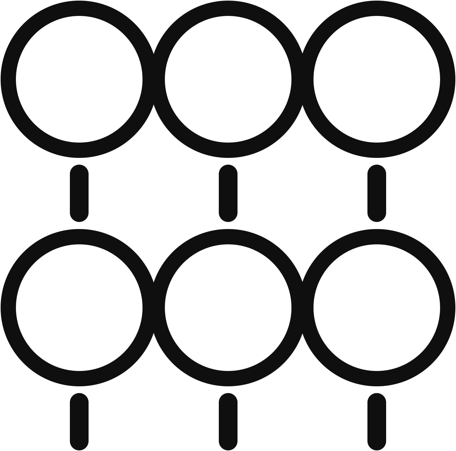 6 Pack Universal Metal Rings Sticker Compatible with Magsafe Magnetic Wireless Charger Iphone 13 12 Pro Mini Max, Ultra-Thin Car Charger Conversion Accessories (NO Magnet), Black,White