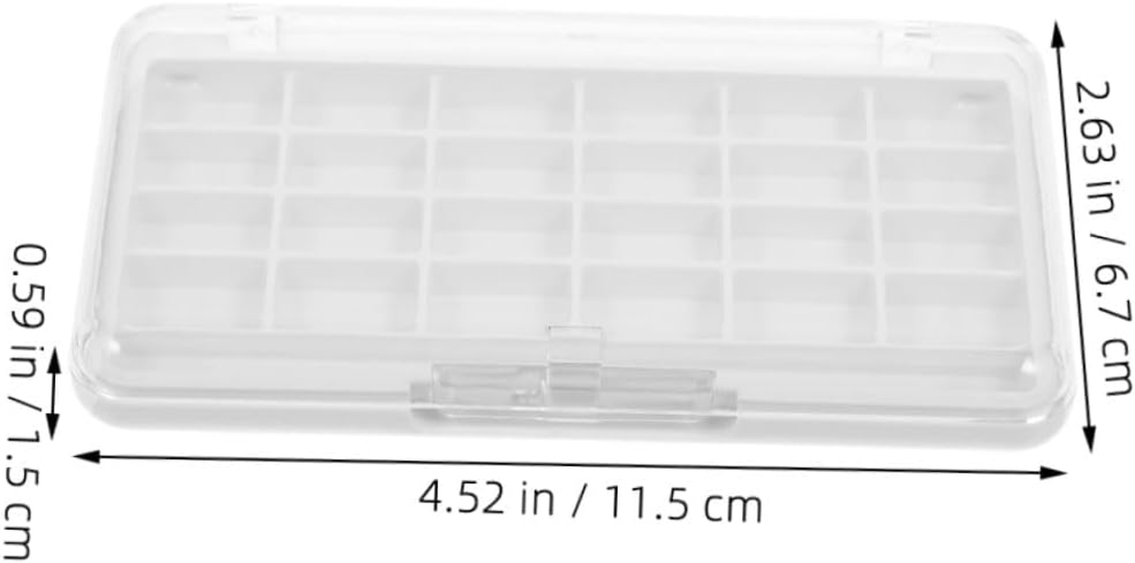 HOOTNEE 2PCS Empty Lipstick Palette with DIY Makeup Container Transparent Lid Compact Professional Eyeshadow Blush Storage Case for Women Travel image number 2