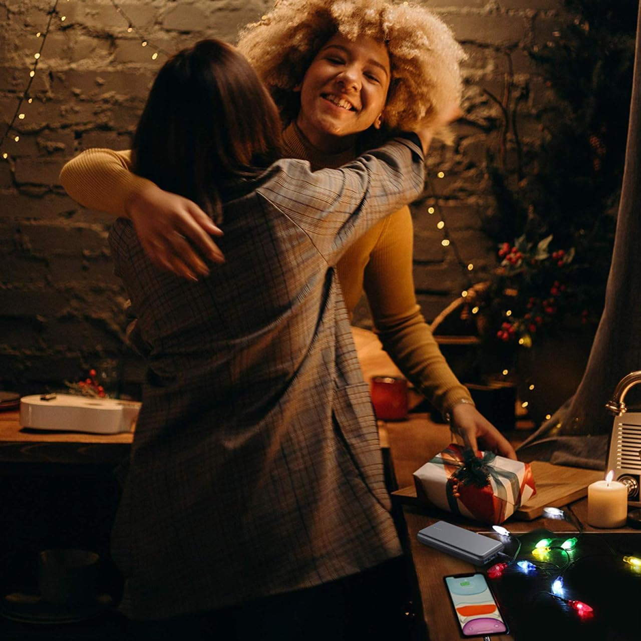 POPETPOP LED Christmas Lights Charging Cable USB Bulb Charger String Lights for Indoor Outdoor Christmas Tree Garden Wedding Party Decoration