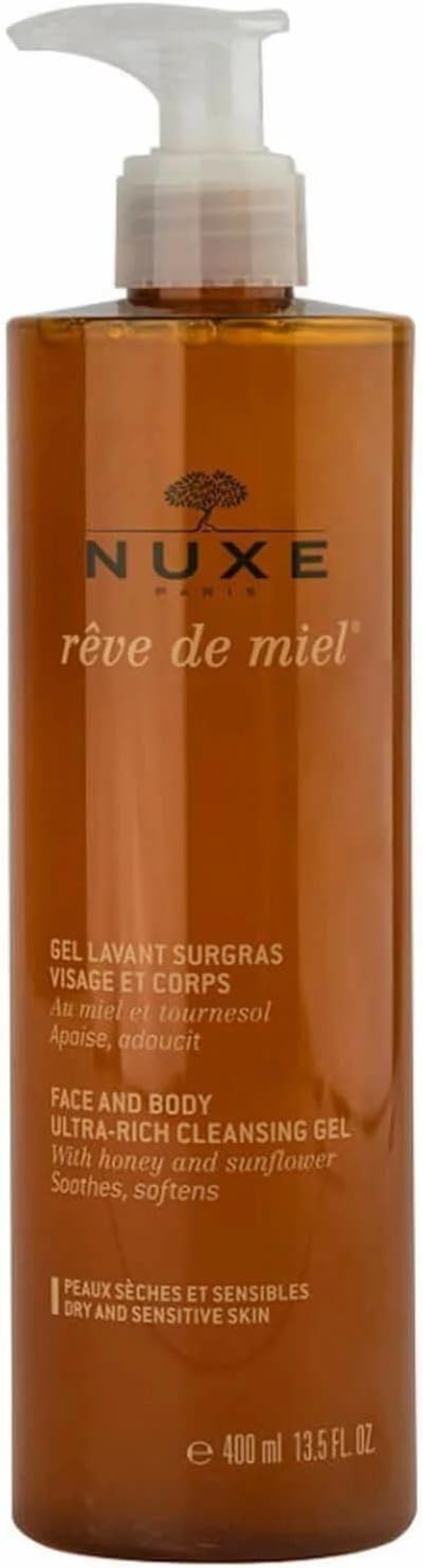 Nuxe R&ecirc;ve De Miel Face and Body Cleansing Gel 400 Ml