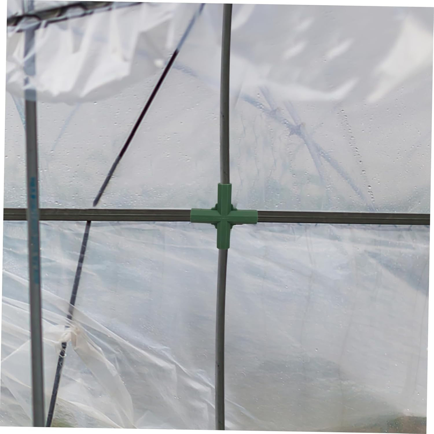 BEBEMOKO 12Pcs Three-Way Gardening Frame Joints Greenhouse Connectors Frame Connector for Greenhouse Material Reusable and Stable image number 6