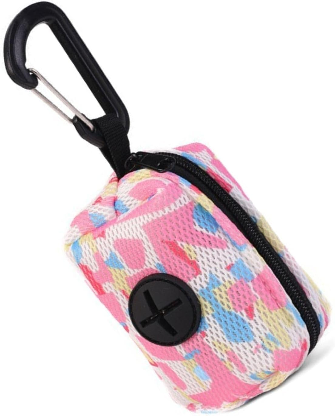 Dog Poop Bag Holder, Lightweight & Durable Pet Waste Dispenser with Carabiner and Zipper Closure for Easy Outdoor Clean-Up image number 1