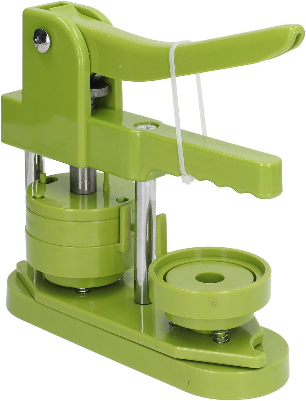 Button Maker Machine, 100Pcs Button Pin Maker DIY round Pin Maker Kit with 400 Button Parts, Button Press Machine Badge Press Machine for Family Present (58Mm) image number 6