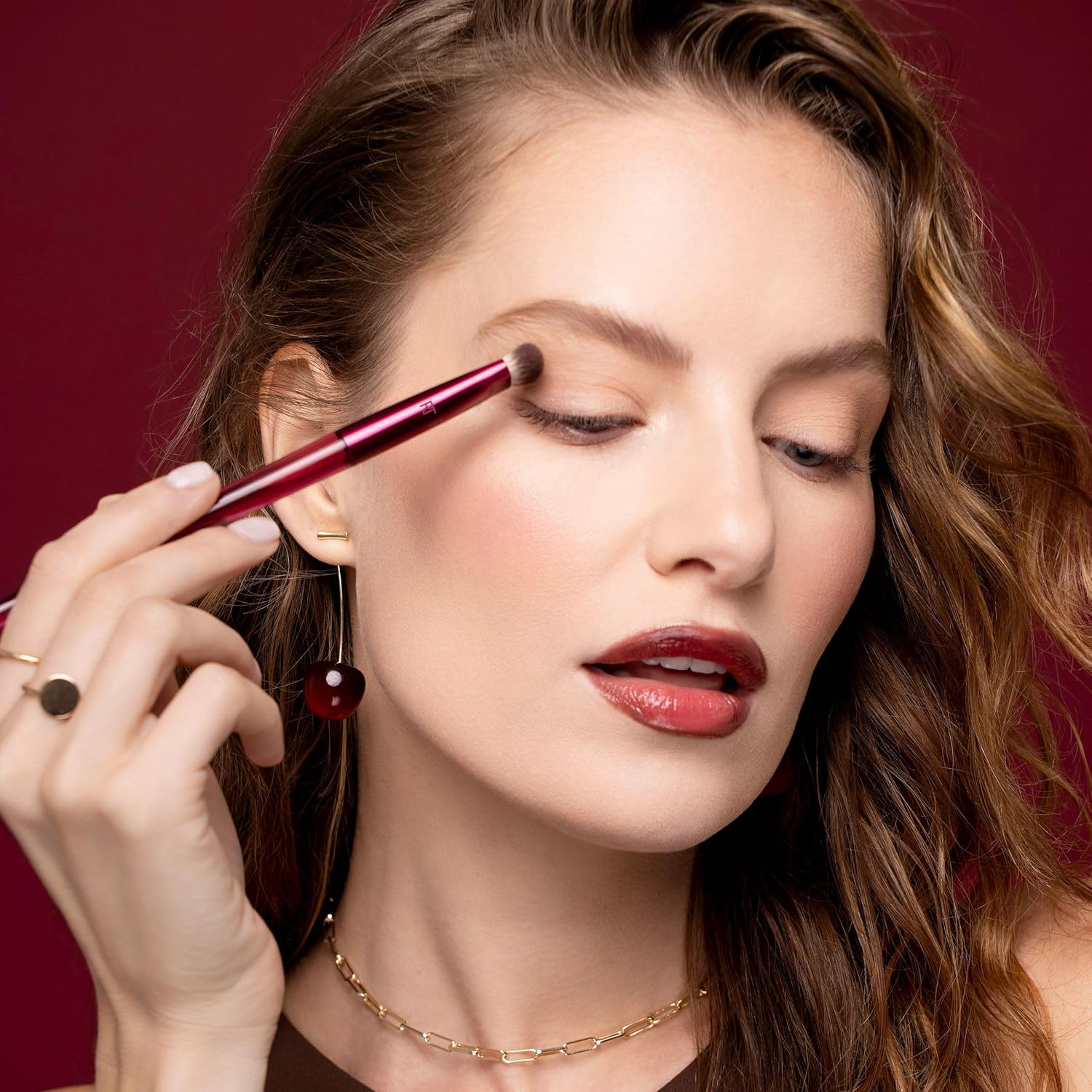 Ecotools Real Techniques Limited Edition Cherry on Top Mesmereyes Brush Trio (3-Piece) image number 1