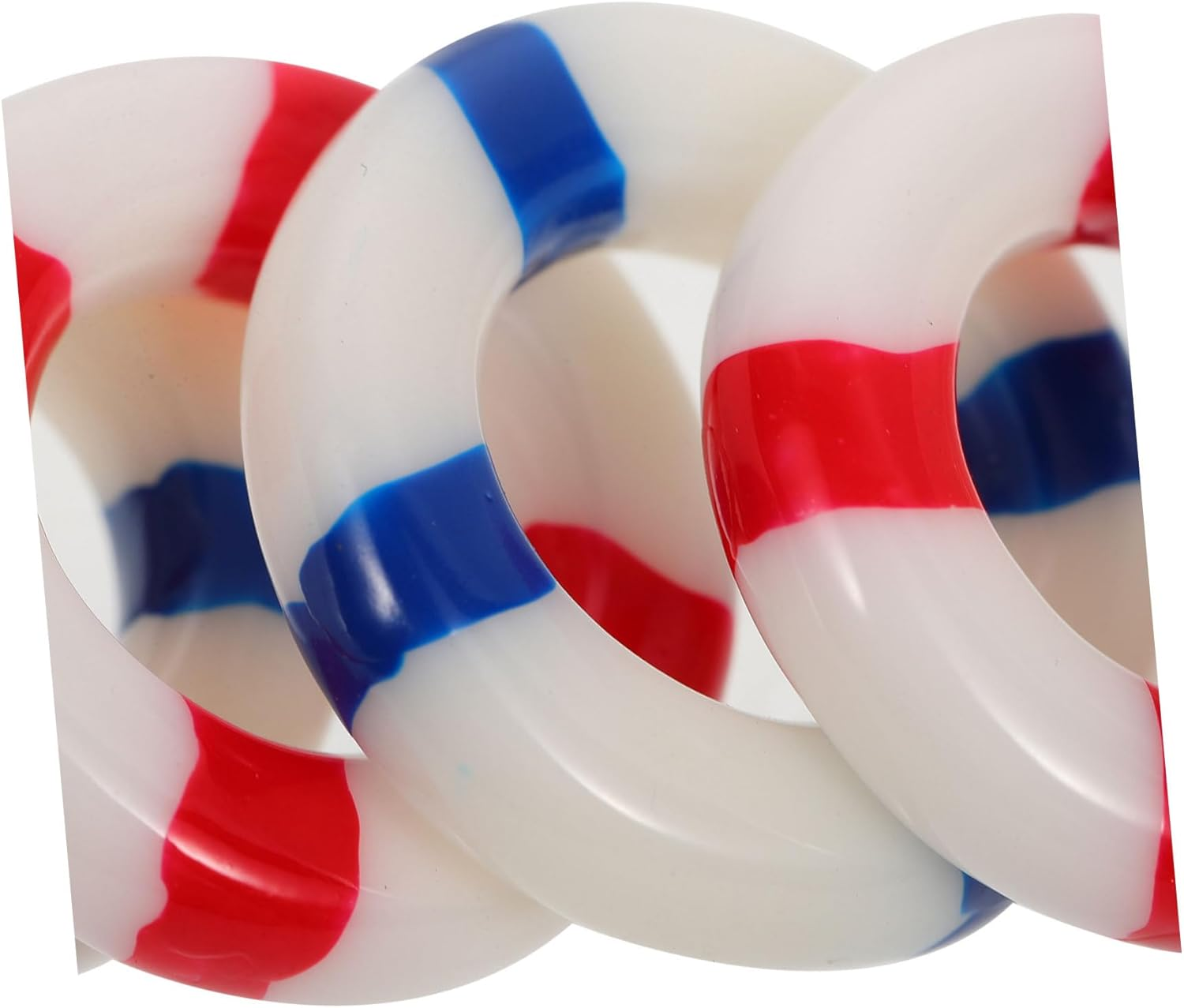 KITANDOVE 10 Pcs Landscape Swim Decorations Mediterranean Nautical Life Buoy Ornaments for Fish Wall Decor Beach Theme Party Garden Decorations and Aquarium Accents image number 3