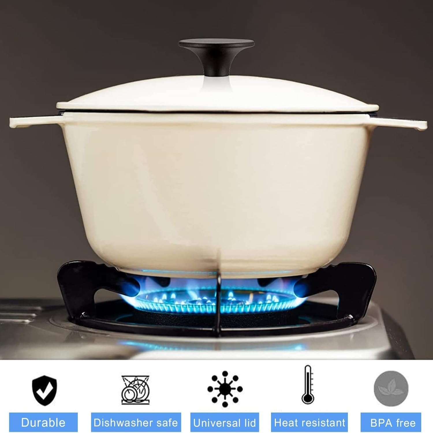 MEZOKUCEL 8 Pcs Universal Pot Lid Knobs, Pot Lid Replacement Knob Replacement, Kitchen Cookware Knob, Circular Handgrip with Screw for Heat Resistant, Frying Pan, Slow Cookers Lid Knobs (8) image number 4