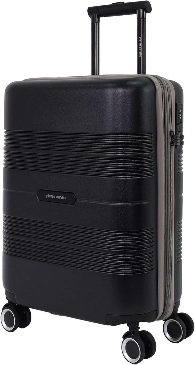 Pierre Cardin 54Cm Cabin Travel Hard Shell Suitcase in Black image number 2