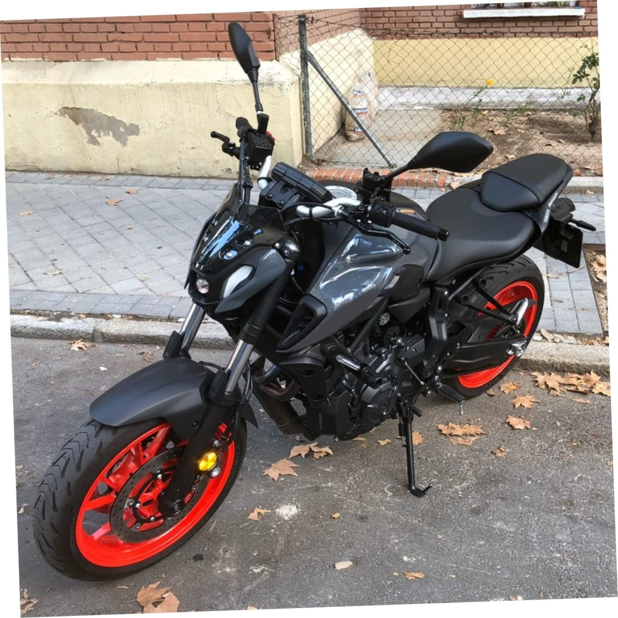 ERINGOGO -07 Windscreen with Air Flow Deflector Motorcycle Accessory Durable Abs Material image number 1