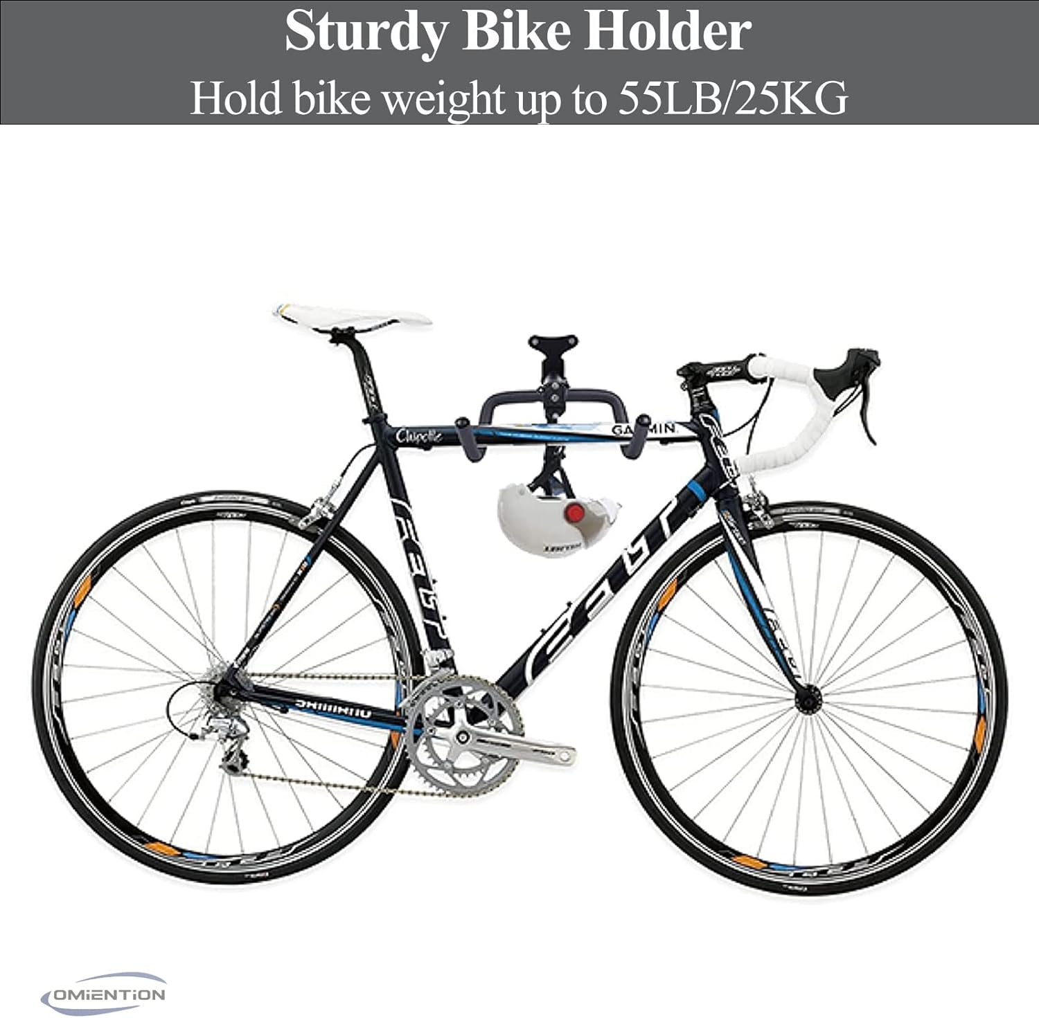 Omiention 2 Pack Bike Wall Mount, Bike Rack Garage,Horizontal Wall Mount Bicycle Storage Hanger Indoor Bike Holder for Haning Mountain Road Bike image number 5