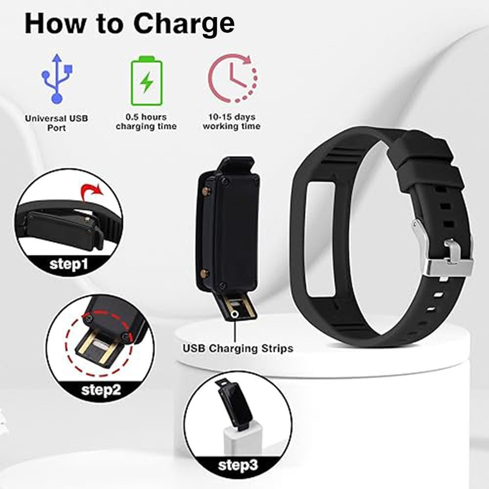 8 Alarm Silent Vibrating Alarm Watch Waterproof Medical Reminder Watch - with Timer and 8 Daily Alarms image number 1