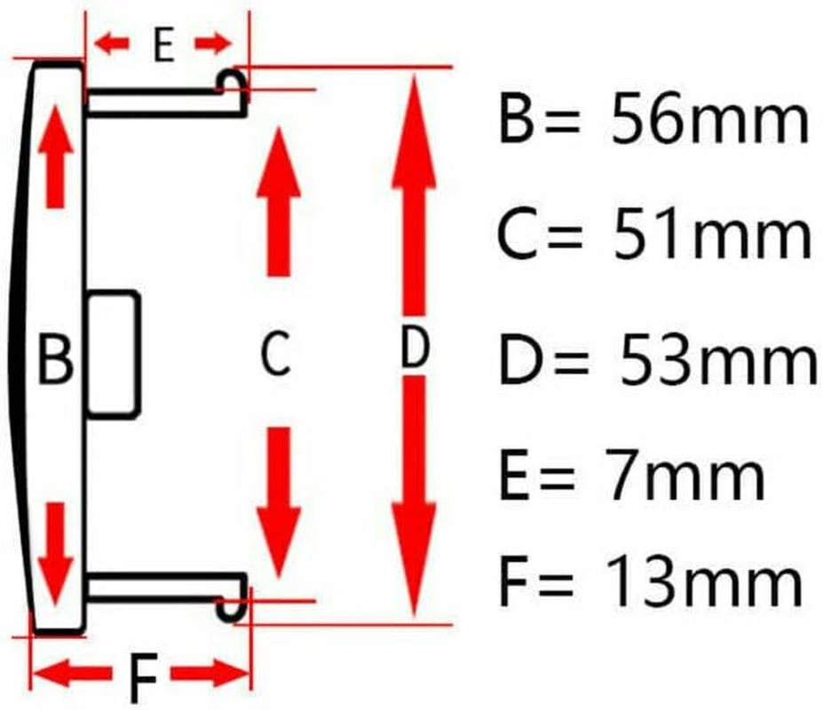 RONTCOS Chrome 4Pcs 56Mm Car Wheel Center Caps Hub Tyre Rim Hub Cap Cover ABS Universal image number 4