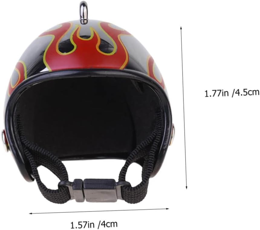 YARNOW 1Pc Chicken Helmet Small Pet Hard Hat for Birds Quail and Chickens Flame Pattern Headgear for Poultry Safety and Comfort Protects against Injury image number 3