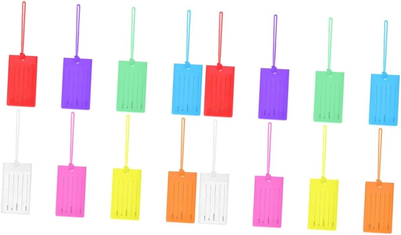 SAFIGLE 16Pcs Luggage Tags Suitcase Tag Travel Baggage Boarding Luggage Label Travel Suitcase Label Handbag