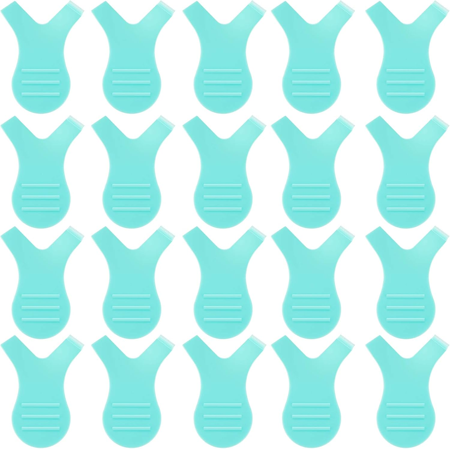 30 Pieces Y Shape Eyelash Brush Perm Lash Lift Brush Silicone Grafting Eyelash Lift Brush for Eyelash Extension Makeup Tool