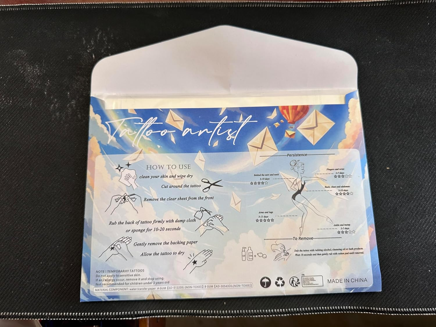 Roarhowl Inspirational, Proverb, Bible, Religion, Gospel, Text, Words，Exquisite and Aesthetic Temporary Tattoos Fake Tattoo Kit (Design 4) image number 3