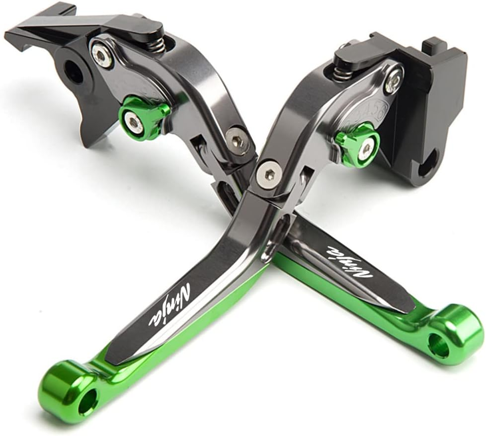 For Kawasaki Ninja 400 2017-2021 Modified High-Quality CNC Aluminum Alloy 6-Stage Length Adjustable Foldable Brake Clutch Lever Ninja400 Accessories (Green) image number 2