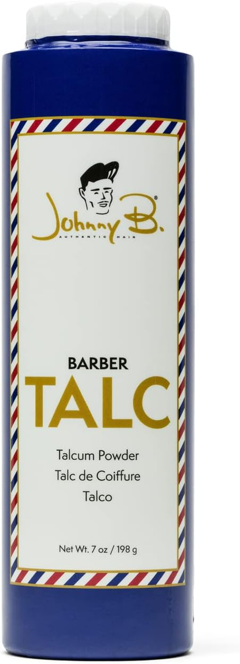 Johnny B Authentic Hair Barber Talc for Men (7 Ounce) image number 1