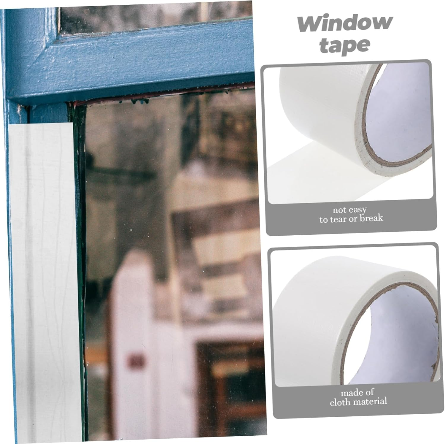 STOBOK Weather Sealing Tape 5 Rolls 5Cm X 10M Fabric Window Seal Door Gaps Tape Thermal Insulation for Household Use image number 1