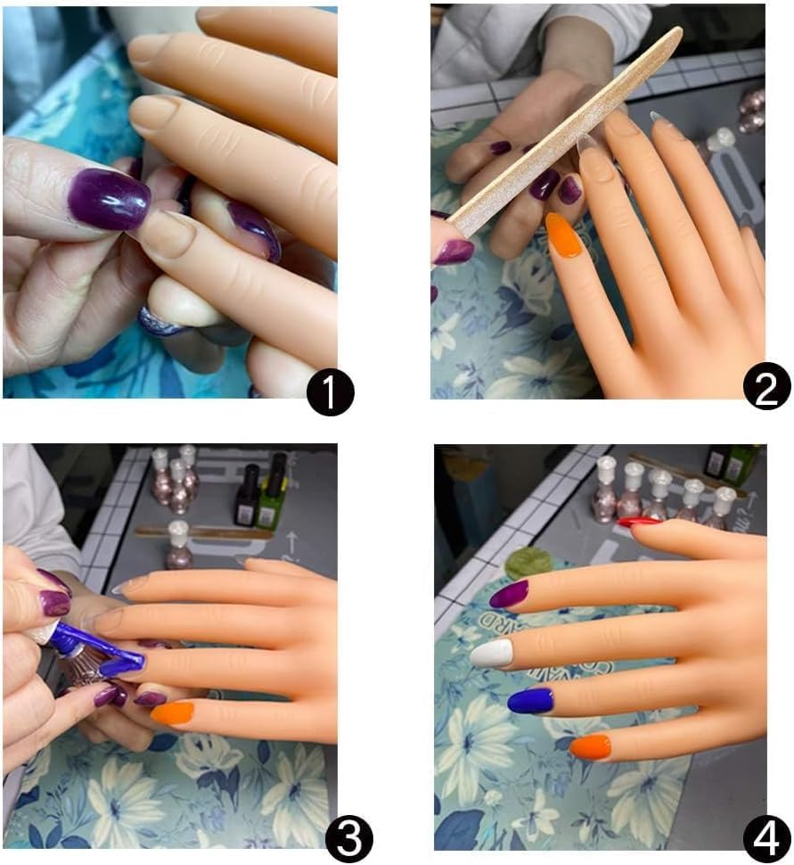 Practice Hand for Acrylic Nails, Mannequin Hands for Nails Practice, Nail Art Training Hand, Fake Nail Hand, Acrylic Nail Practice Hand, 1 Piece Nude Hand image number 5