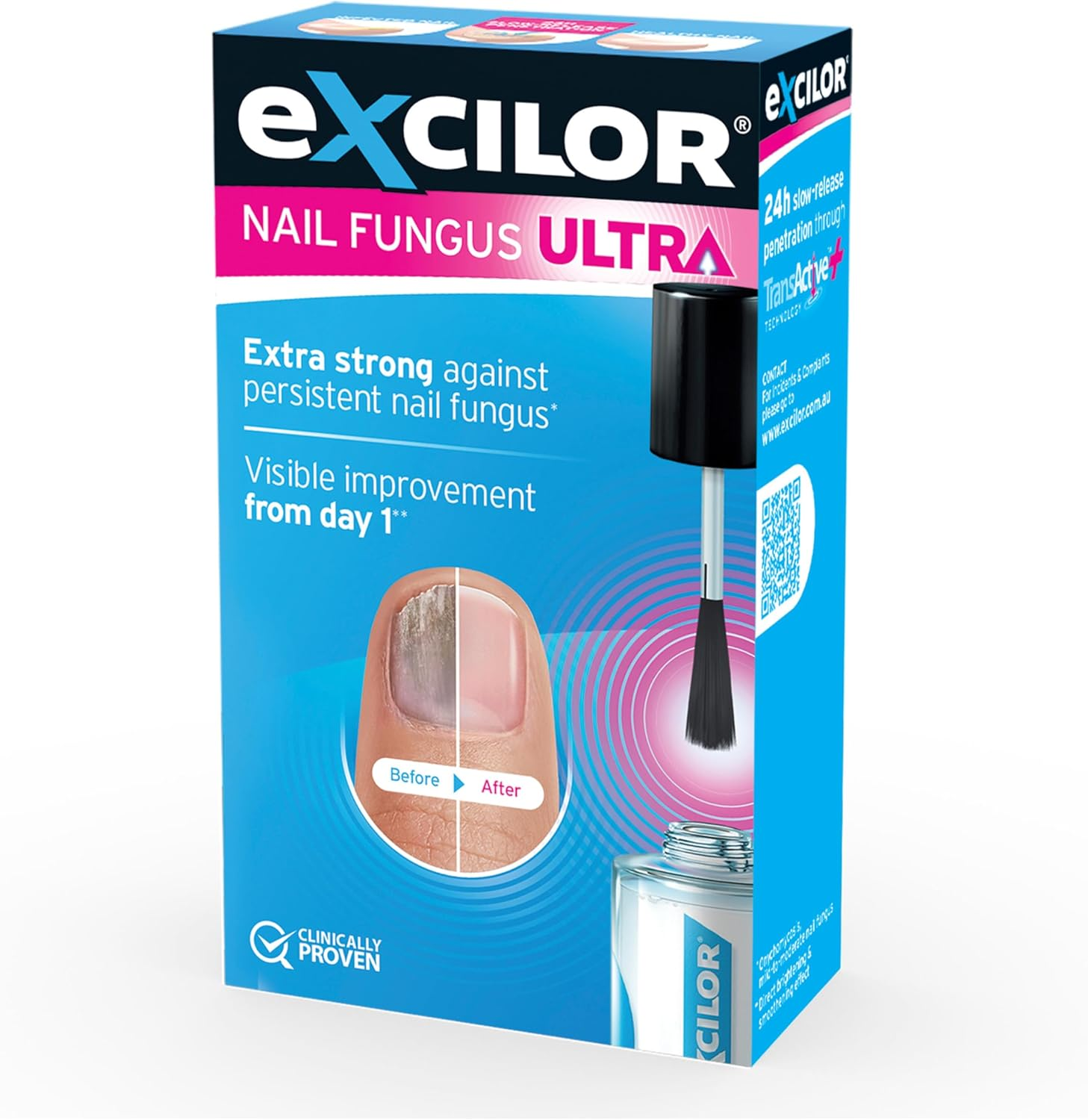 EXCILOR - Nail Fungus Treatment ULTRA - Forte - Extra Strong Formula against Persistent Nail Fungus - Clinically Proven - 1 Application per Day - 30Ml image number 5