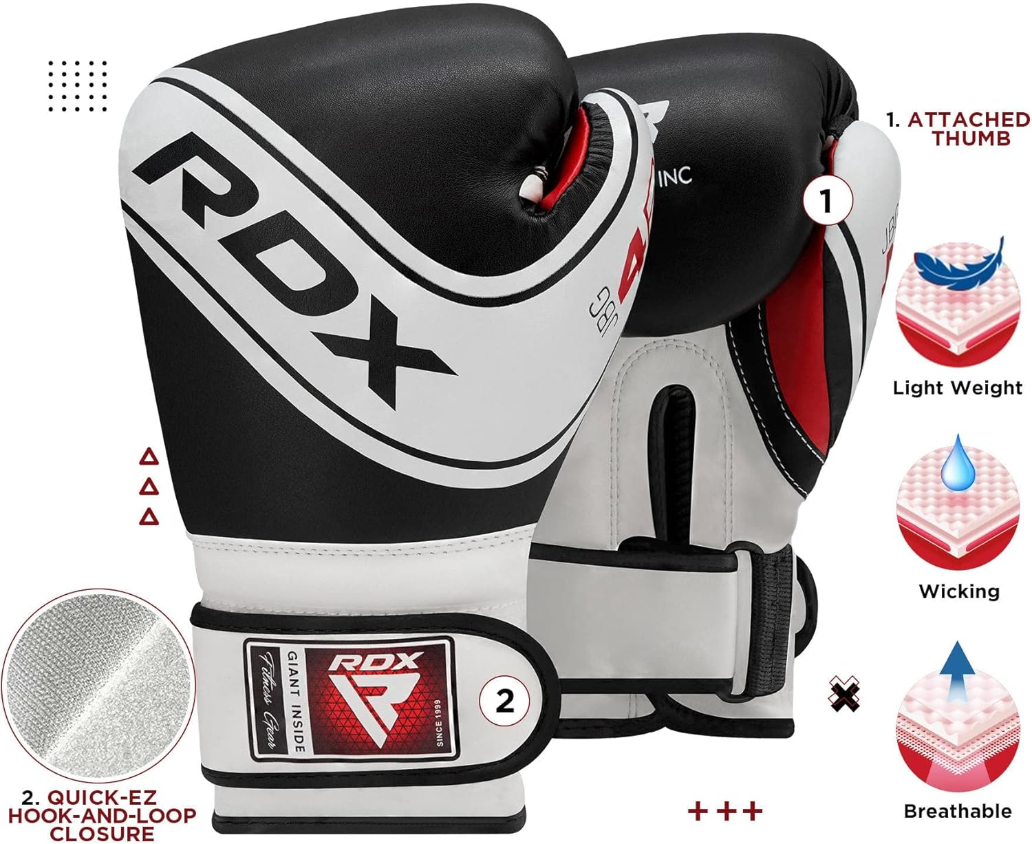 RDX Kids Boxing Gloves, 6Oz 4Oz Junior Training Mitts, Maya Hide Leather Ventilated Palm, Muay Thai Sparring MMA Kickboxing, Punch Bag Speed Ball Focus Pads Punching Workout, Youth Games Fun image number 7