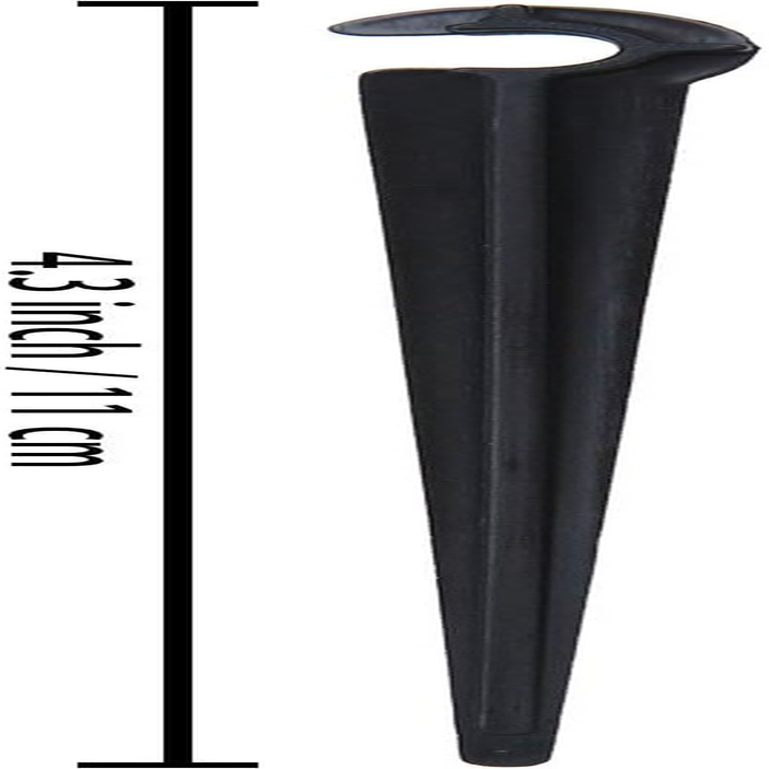 Balter-D 200 Pack 1/4 Inch Drip Support Stakes, Black, Flat Top, Polypropylene (PP) Material
