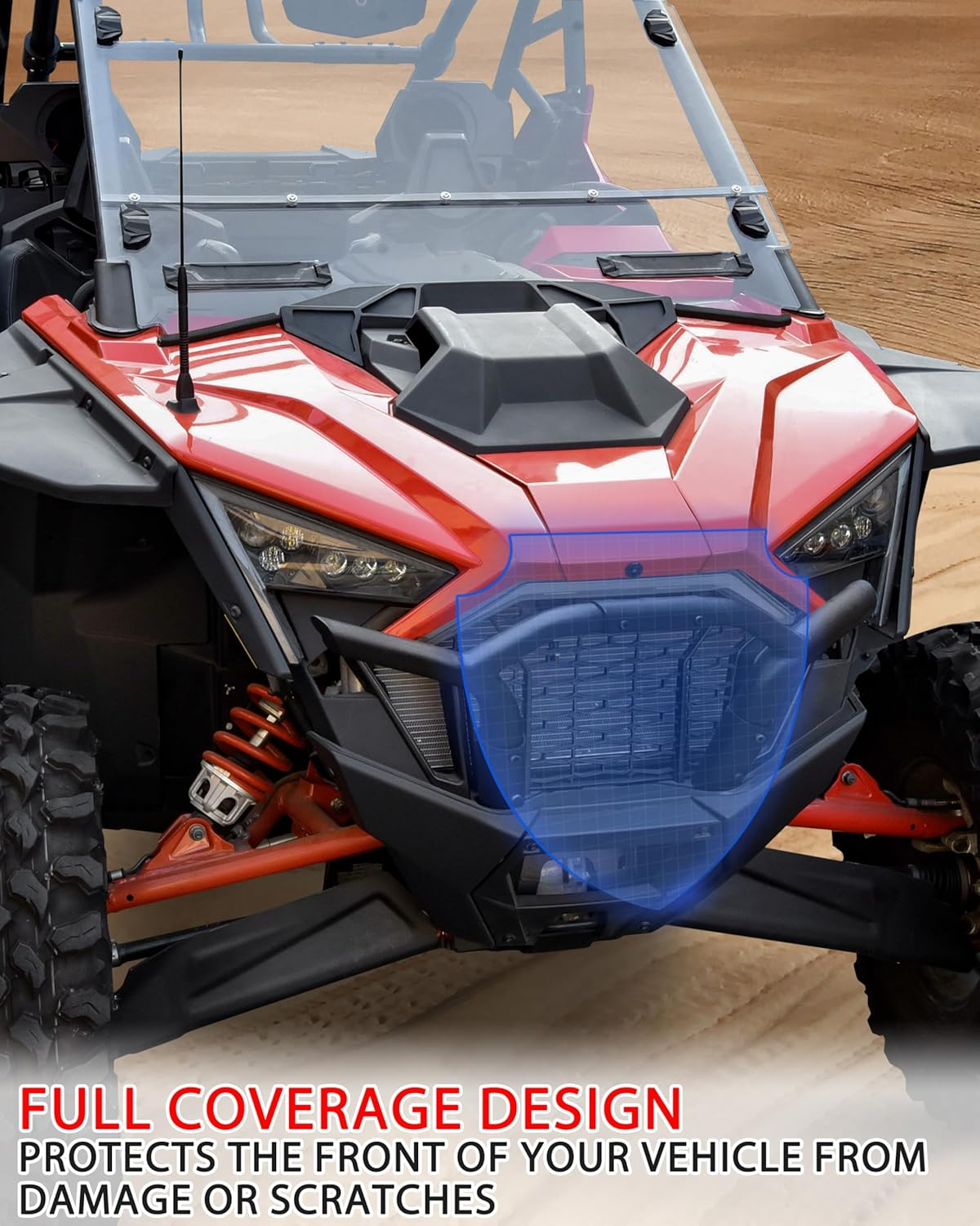 SAUTVS RZR PRO XP Front Bumper, Black Front Brush Guard Low Profile Bumper for Polaris RZR PRO XP/XP 4 2020-2022 Accessories (Replace OEM 2883746) image number 6