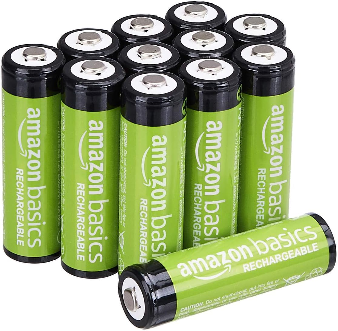 Amazon Basics 12-Pack Rechargeable AA Nimh Performance Batteries, 2000 Mah, 1.2V, Recharge up to 1000X Times, Pre-Charged image number 6