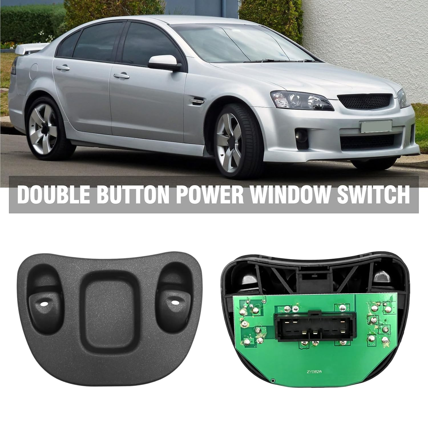 Laffoonparts 92105380 2-Button Power Master Window Switch, Replacement for Holden Commodore Ute VT VU Monaro VX