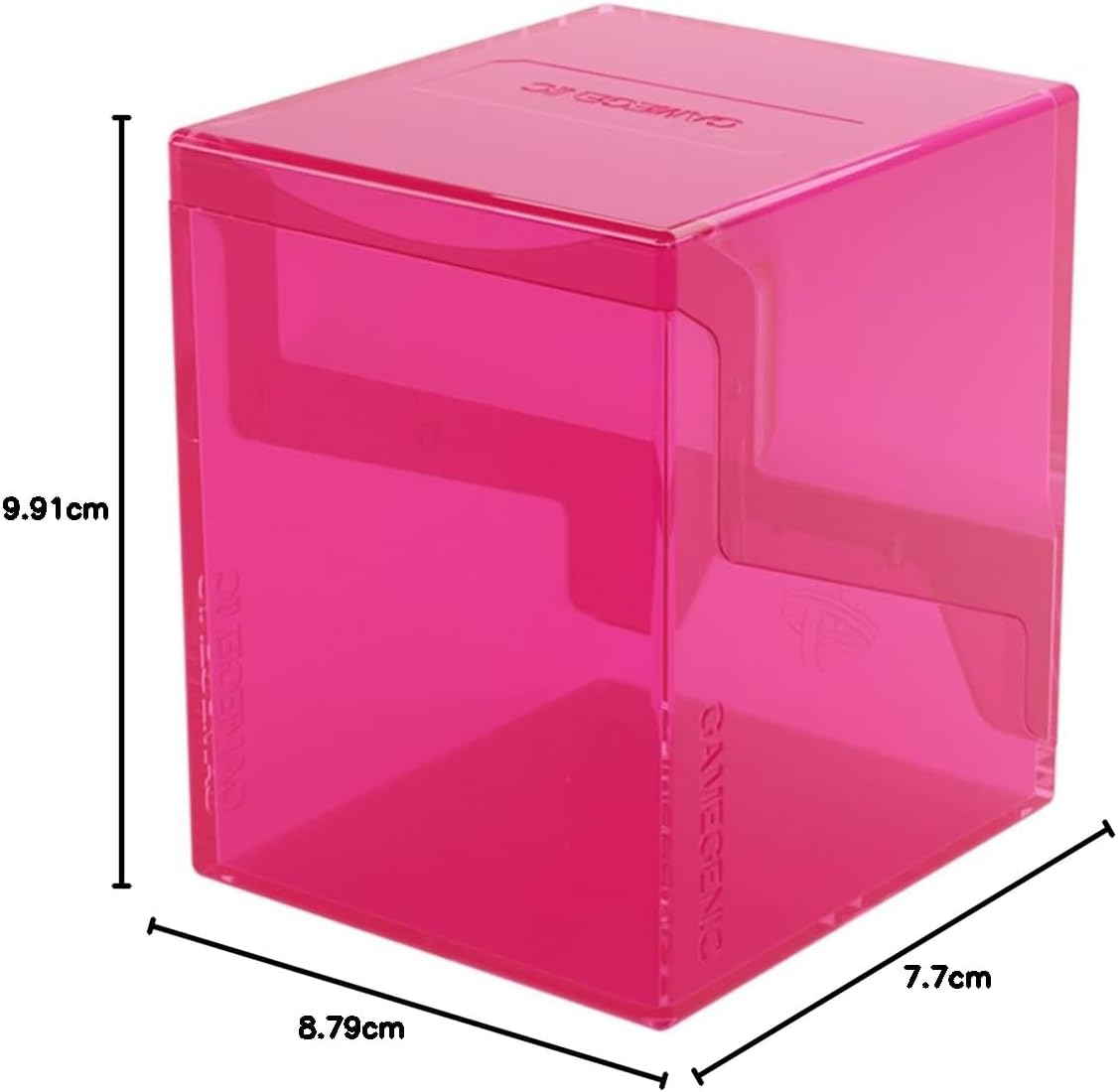 Gamegenic Bastion 100+ XL Deck Box - Compact, Secure, and Perfectly Organized for Your Trading Cards! Safely Protects 100+ Double-Sleeved Cards, Pink Color, Made image number 4