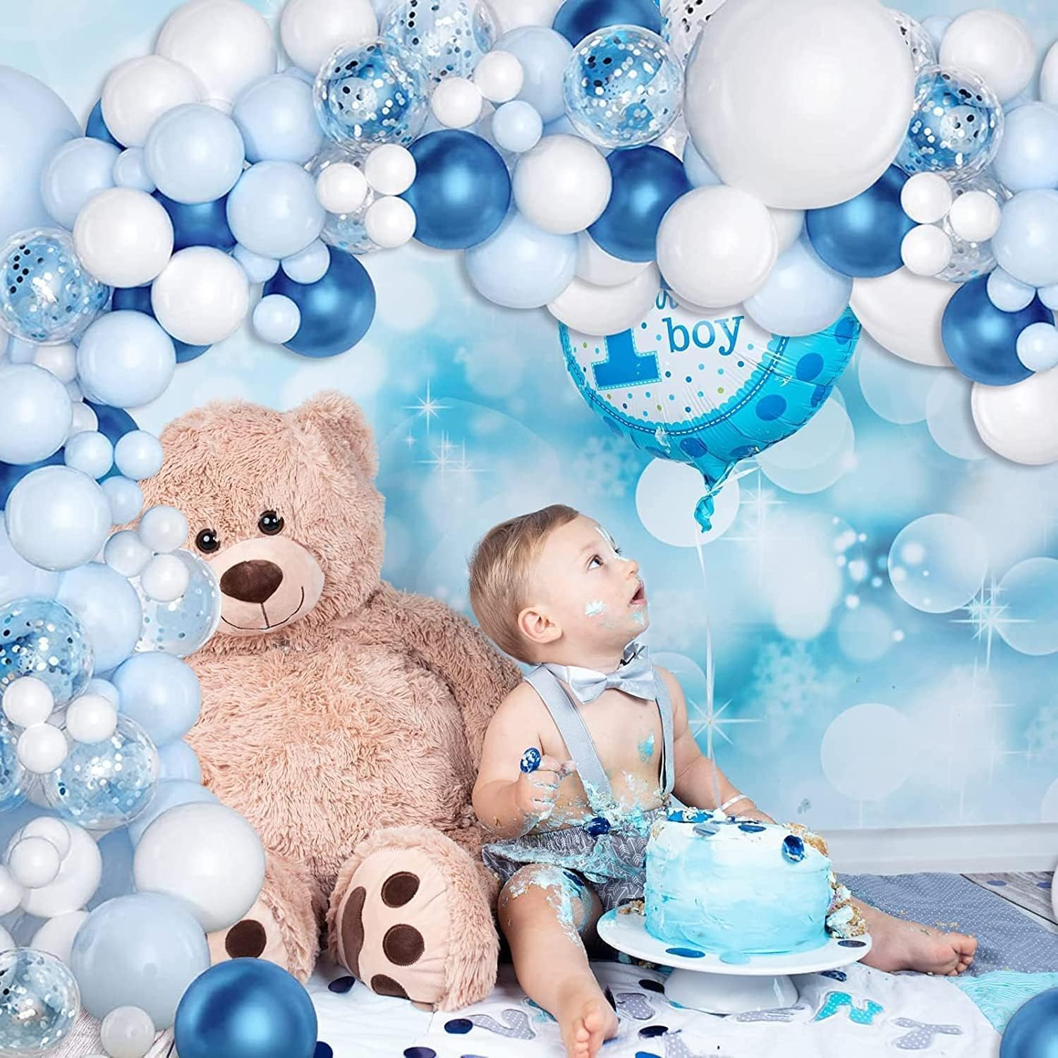 Pastel Balloon Arch Kit, 118Pcs Macaron Balloon Garland Kit Gold Confetti Metallic Rainbow Balloons for Birthday Baby Shower Wedding Bridal Engagement Anniversary Colorful Party Decorations