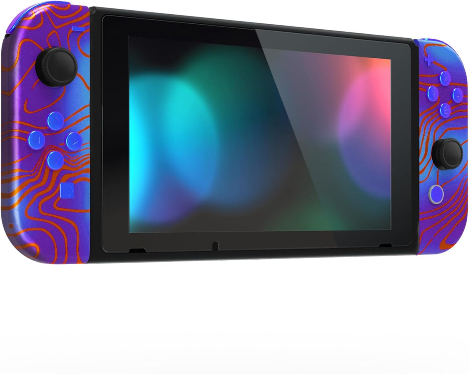 Extremerate DIY Replacement Shell Buttons for Nintendo Switch, Back Plate for Switch Console, Housing with Full Set Buttons for Joycon Handheld Controller - Damascuscamo image number 2